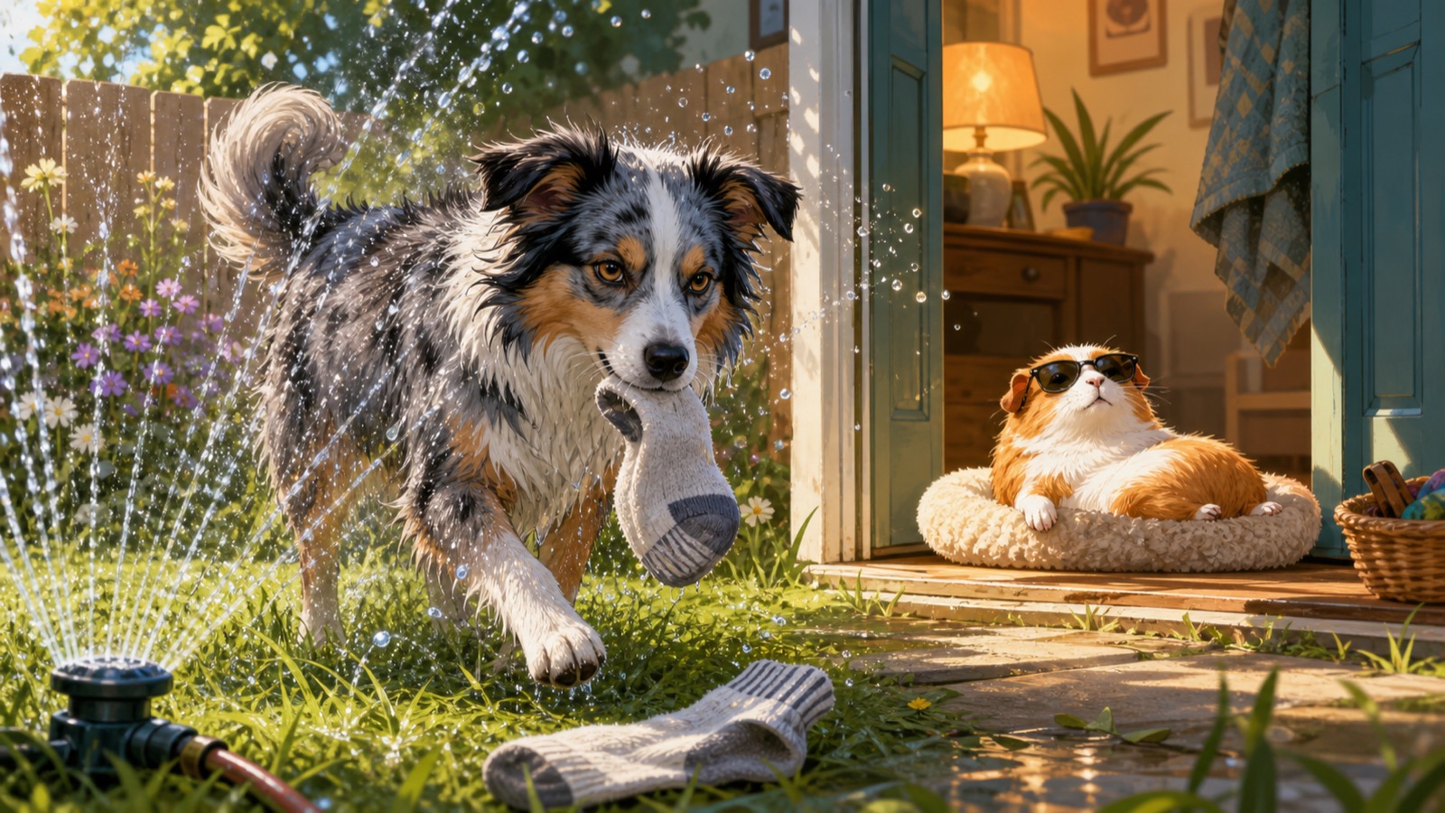 I Tested the Morning Sprinklers, Filed a Sock Appeal, and Oski Ate the Good Sun